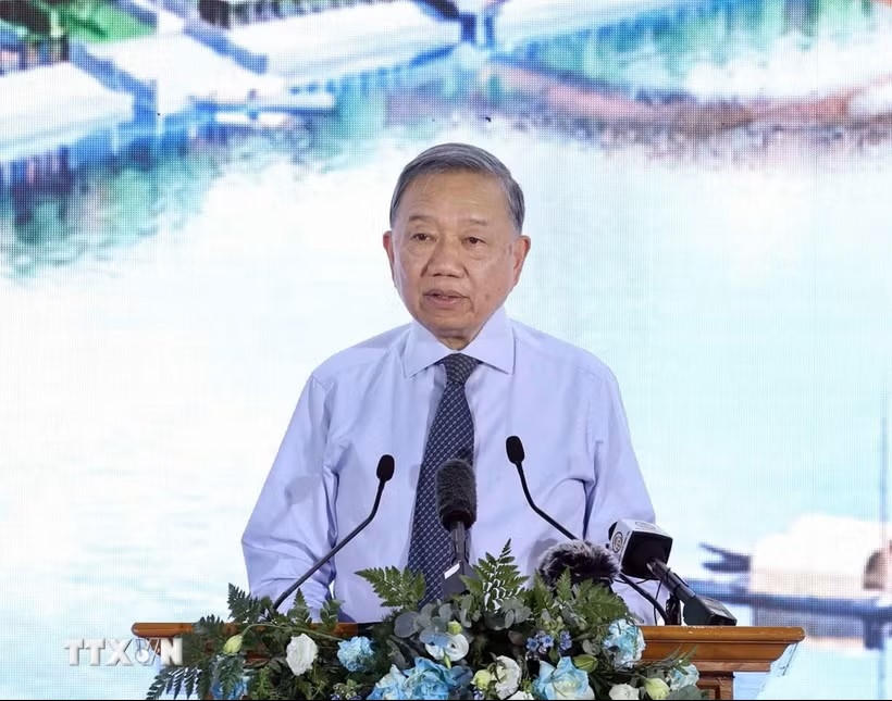 Tổng Bí thư, Chủ tịch nước Tô Lâm phát biểu chỉ đạo. (Ảnh TTXVN)
