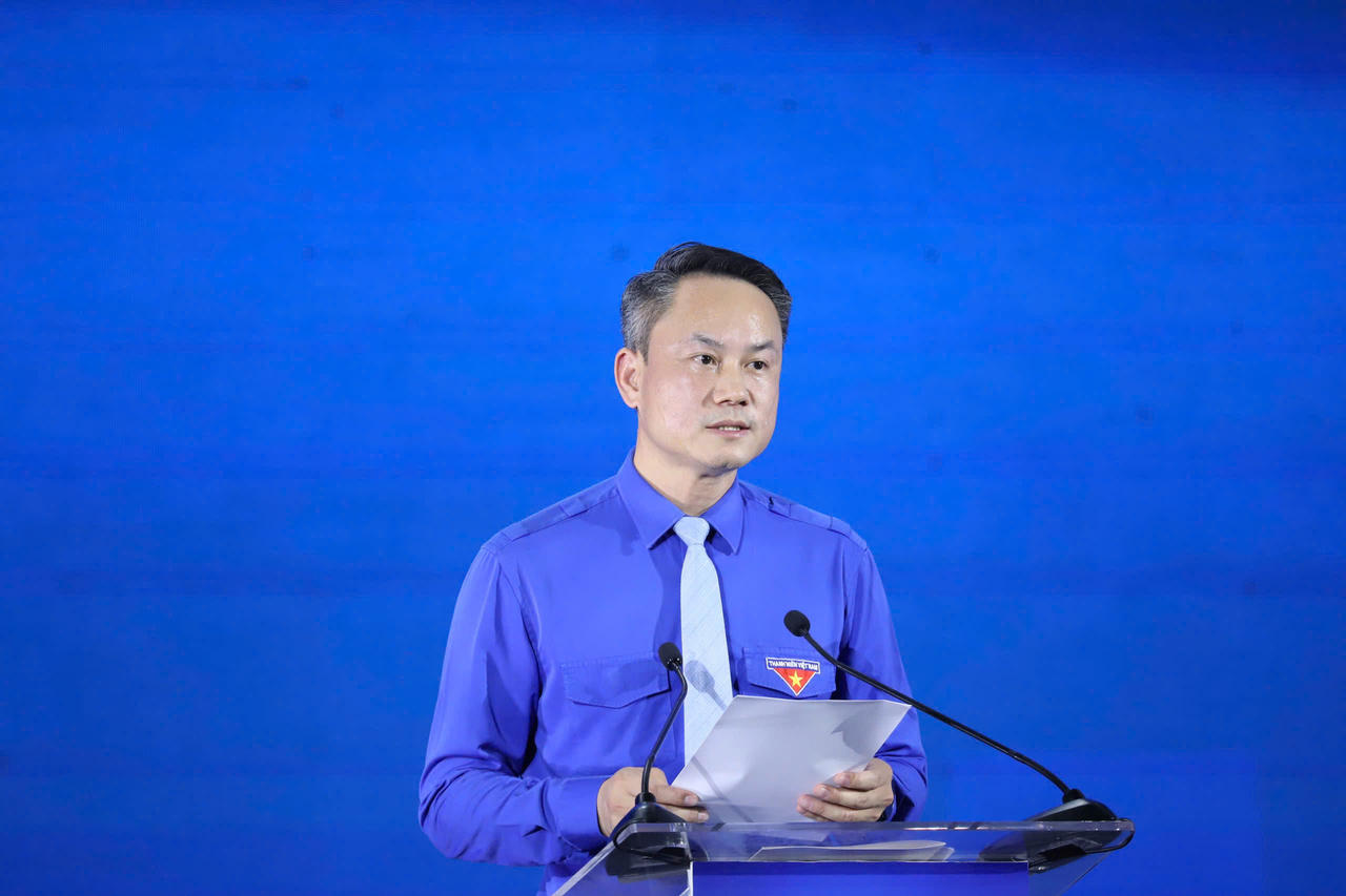 Trong diễn văn kỷ niệm, ông Nguyễn Kim Quy, Chủ tịch Trung ương Hội LHTN Việt Nam, khẳng định lịch sử phát triển của Hội luôn gắn liền với lịch sử dân tộc. (Ảnh: Đ.H)