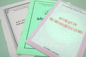 Quy định về xây dựng và thực hiện hương ước, quy ước của cộng đồng dân cư