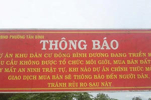 Bình Dương công bố 12 dự án bất động sản chậm tiến độ