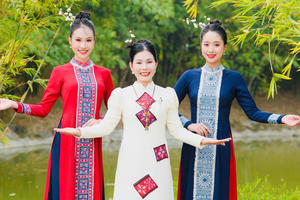 Nhà thiết kế Đỗ Như Quỳnh kết hợp truyền thống và hiện đại trong bộ sưu tập áo dài “Hoa núi rừng”