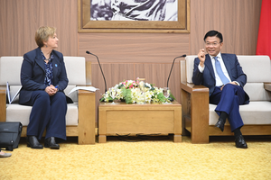 Bộ trưởng Bộ Tư pháp tiếp đại diện UNICEF tại Việt Nam