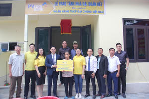 PVcomBank hỗ trợ xây dựng nhà “Đại đoàn kết” tại thành phố Hải Phòng
