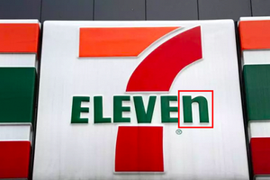 Logo thương hiệu lớn như 7-Eleven mà sao lại có "lỗi đánh máy" cơ bản thế này?