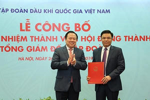 Tân Tổng Giám đốc Tập đoàn Dầu khí Quốc gia Việt Nam Lê Mạnh Hùng cam kết thực hiện 6 nhiệm vụ lớn