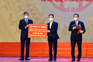 T&T Group ủng hộ 30 tỷ đồng cho chương trình tiêm vắc xin phòng Covid-19 của TP Hà Nội