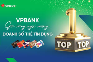 VPBank duy trì phong độ ấn tượng, giữ vững ngôi đầu thị trường thẻ tín dụng