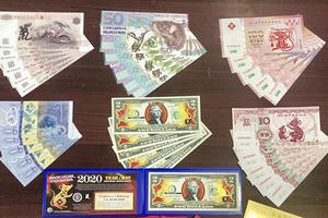 Nở rộ dịch vụ bán tiền độc lạ biếu tết