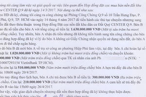 Nhiều đơn tố cáo Tổng giám đốc công ty địa ốc Đất Quý lừa dối khách hàng