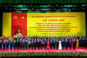 Trưởng Ban Tổ chức Trung ương Lê Minh Hưng dự Lễ công bố Nghị quyết, Quyết định về sáp nhập đơn vị hành chính tỉnh Ninh Bình