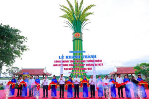 Khánh thành Khu tưởng niệm thanh niên xung phong hy sinh tại bến phà Long Đại