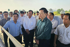 Phó Thủ tướng Mai Văn Chính thị sát tuyến Vành đai 3 đoạn qua Tây Ninh