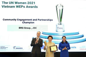 Tập đoàn BRG được vinh danh tại Giải thưởng Trao quyền cho phụ nữ WEPs 2021
