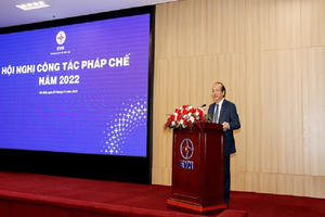 Thứ trưởng Phan Chí Hiếu dự Hội nghị pháp chế của Tập đoàn Điện lực Việt Nam và hưởng ứng Ngày Pháp luật Việt Nam năm 2022