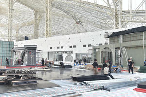 Thi công xuyên đêm, 'gỡ vướng' tại công trường đảm bảo tiến độ Triển lãm 80 năm Quốc khánh