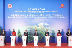 Vingroup khởi công quần thể đô thị nghỉ dưỡng và thể thao - sân golf Mỹ Lâm tại Tuyên Quang