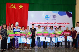 Chương trình "Cùng Unilever Việt Nam hỗ trợ người dân ổn định cuộc sống sau thiên tai"