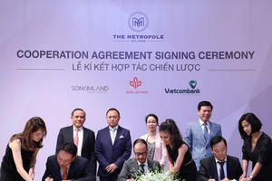 Quốc Lộc Phát - SonKim Land và Vietcombank ký kết thoả thuận hợp tác phát triển dự án The Metropole Thủ Thiêm