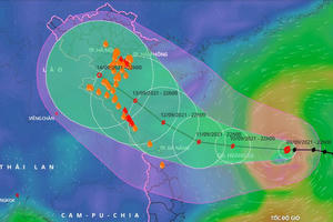Bão số 5 mạnh thêm, dự báo hướng vào Vịnh Bắc Bộ