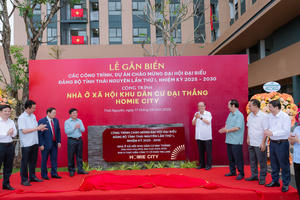 Thái Nguyên gắn biển công trình tiêu biểu chào mừng Đại hội Đảng bộ tỉnh: Nhà ở xã hội Khu dân cư Đại Thắng