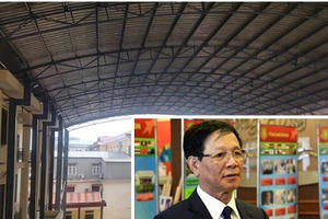 Sân tòa 1.000m2 là nơi xét xử cựu Tổng cục trưởng Tổng cục Cảnh sát Phan Văn Vĩnh