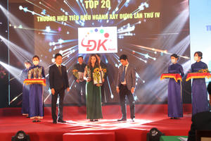Công ty TNHH Kim Lâm nhận giải thưởng Top 20 thương hiệu tiêu biểu ngành Xây dựng lần thứ IV 