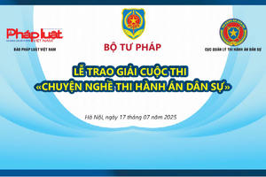 31 tác phẩm được trao giải cuộc thi “Chuyện nghề Thi hành án dân sự”