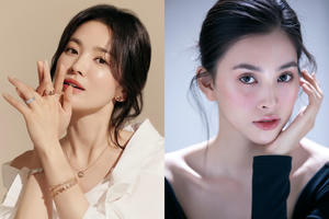 Theo style trang điểm của Song Hye Kyo, Tiểu Vy khiến fan xuýt xoa vì nhan sắc