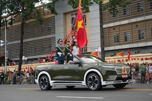 Mãn nhãn với hình ảnh các khối đi bộ tại Tổng duyệt Lễ kỷ niệm, diễu binh, diễu hành Quốc khánh 2-9
