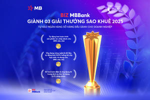 BIZ MBBank lập "hattrick" tại Sao Khuê 2025 nhờ chiến lược đổi mới toàn diện
