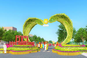 Lắng nghe thanh âm Tết Việt tại đường hoa Home Hanoi Xuan 2025