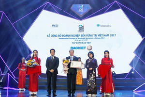 Tập đoàn Bảo Việt 2 năm liên tiếp trong TOP 10 Doanh nghiệp Bền vững xuất sắc nhất Việt Nam