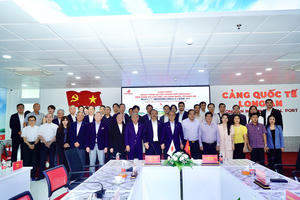 Cảng Quốc tế Long An đón tiếp đoàn chính quyền thành phố Okayama (Nhật Bản) đến thăm và làm việc, tăng cường quan hệ hợp tác giữa hai địa phương