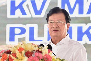 Phó Thủ tướng Trịnh Đình Dũng: Phấn đấu hoàn thành GPMB đường dây 500kV mạch 3 trước 30/11/2019