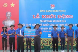 Bình Phước: Hơn 500 Đoàn viên tham dự Lễ khởi động tháng thanh niên năm 2018
