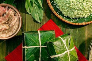 Bánh chưng tăng giá mạnh vì thịt heo, có loại 170.000 đồng/cái