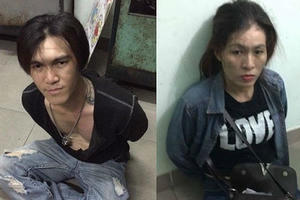 Bắt giữ cặp tình nhân mới ra tù mang theo súng đi bán ma túy