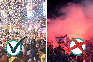 Loại pháo hoa nào được phép dùng cổ vũ bóng đá?