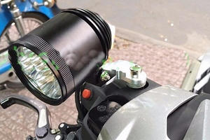 Lắp đèn trợ sáng cho xe máy có bị phạt?