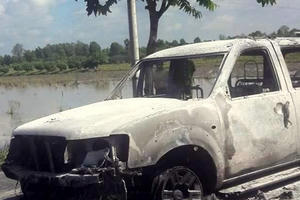 Các đối tượng trong vụ đốt ô tô giữa đêm ở Hậu Giang đã bị bắt