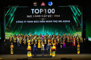 MB Ageas Life lọt Top 100 Giải thưởng Sao Vàng Đất Việt 2024