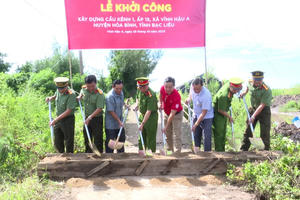 TNG Holdings Vietnam tài trợ xây cầu dân sinh ở Bạc Liêu