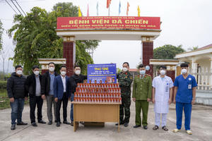 Công ty Bảo Trí viết tiếp hành trình trao tặng hàng nghìn hộp Viên thảo mộc Thiên Việt An, chung tay đẩy lùi dịch bệnh Covid-19 