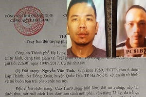 2 tử tù trốn khỏi phòng biệt giam xuất hiện tại TP.Hạ Long?