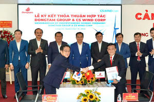 Đồng Tâm Group ký kết hợp tác với CS Wind Corp (Hàn Quốc) cho thuê đất để đầu tư nhà máy sản xuất thiết bị điện gió quy mô lớn
