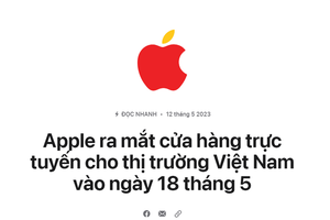 Việt Nam chính thức có Apple Store … online