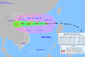 Bão số 8 di chuyển nhanh, hướng thẳng vào Thanh Hóa đến Quảng Bình