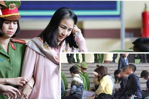 Xét xử đường dây đánh bạc nghìn tỉ: Bóng hồng giúp sức "ông trùm" đánh bạc khóc nghẹn tại tòa