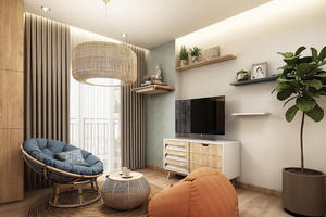 Căn hộ hiện đại 68m2 mang hương vị đồng quê