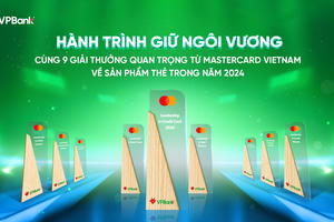 VPBank 5 năm liên tiếp được Mastercard vinh danh nhiều giải thưởng danh giá